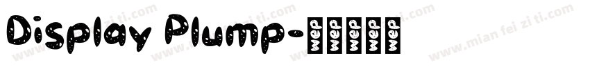 Display Plump字体转换